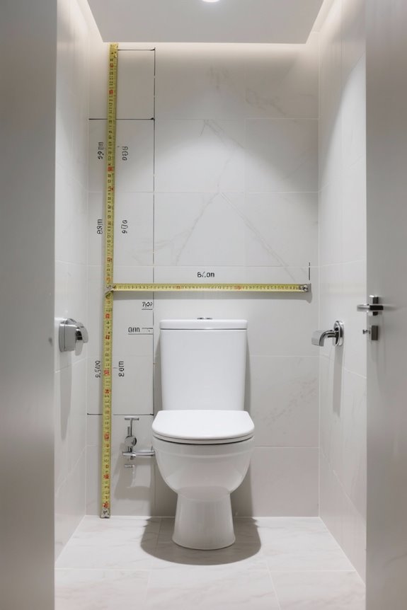 accurate toilet dimension measurements