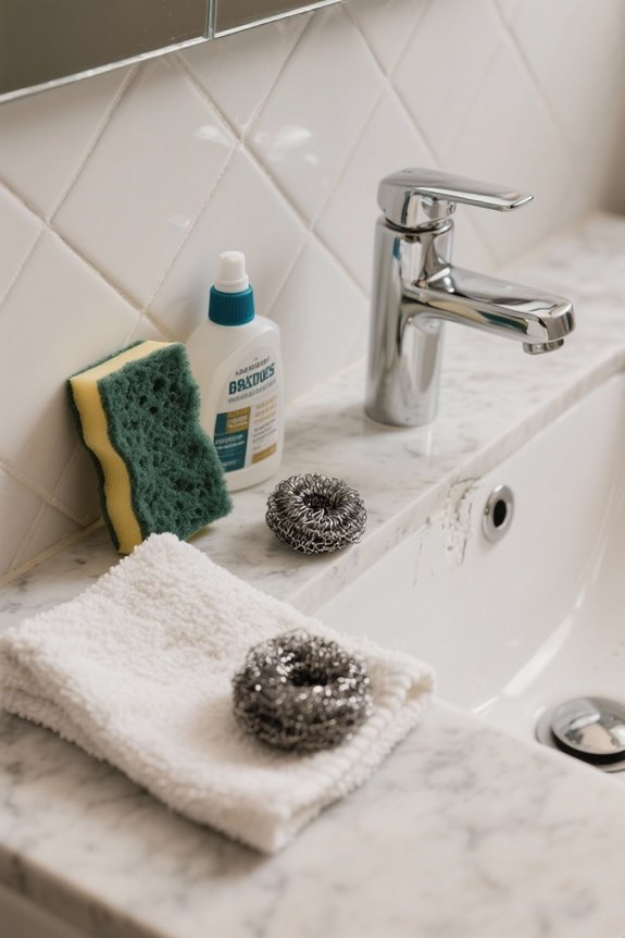 avoid abrasive cleaning methods