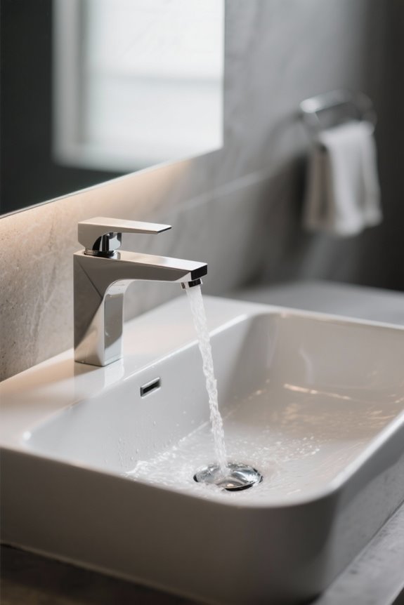 basin geometry influences splash prevention