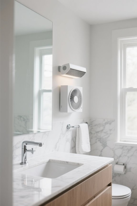 bathroom lighting and ventilation