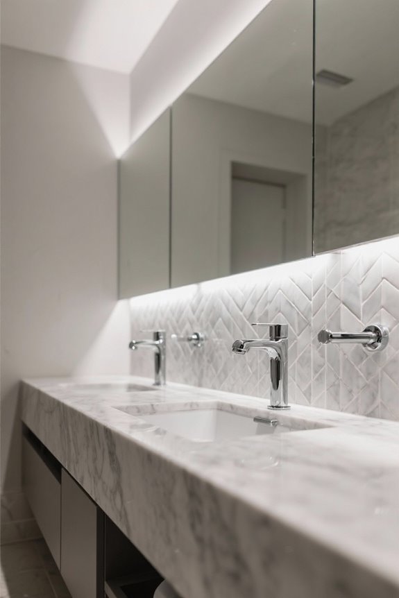 bathroom lighting size requirements