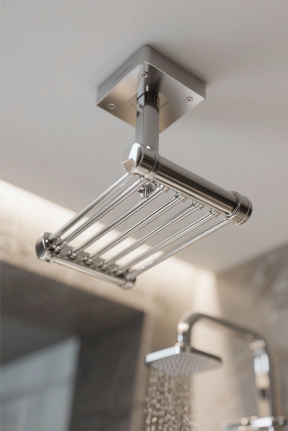 ceiling mount shower rod considerations