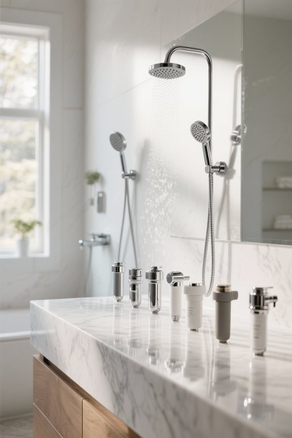 chlorine filter shower heads