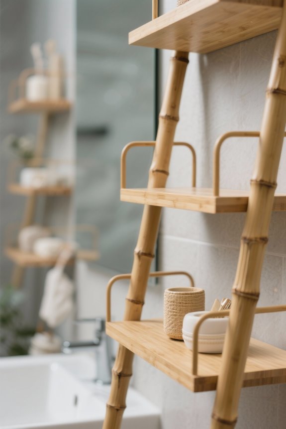 choosing a bamboo ladder shelf