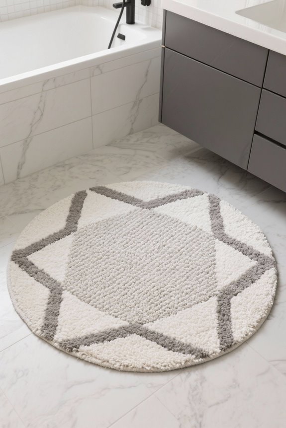 choosing a round bath rug