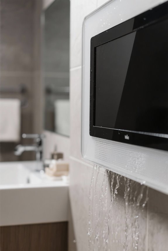 choosing a waterproof bathroom tv