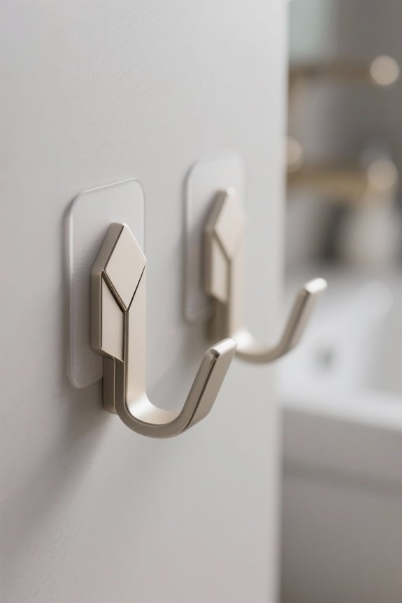 choosing bathroom adhesive hooks