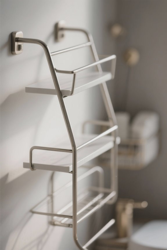 choosing bathroom ladder shelf