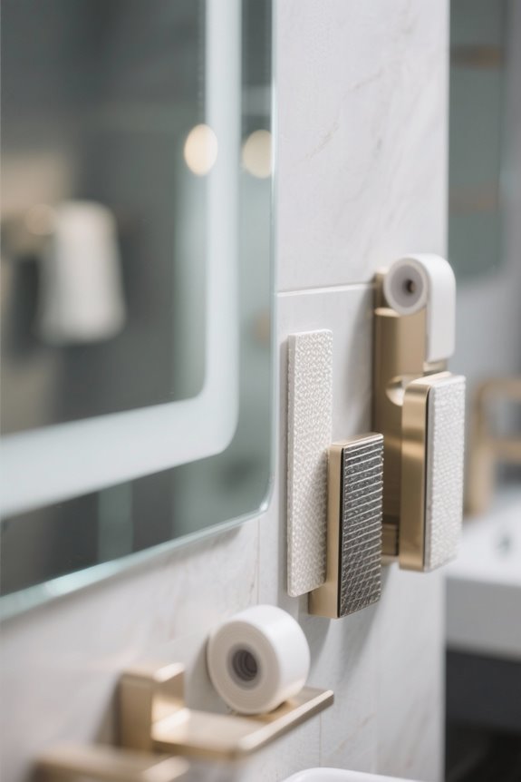 choosing bathroom mirror adhesive