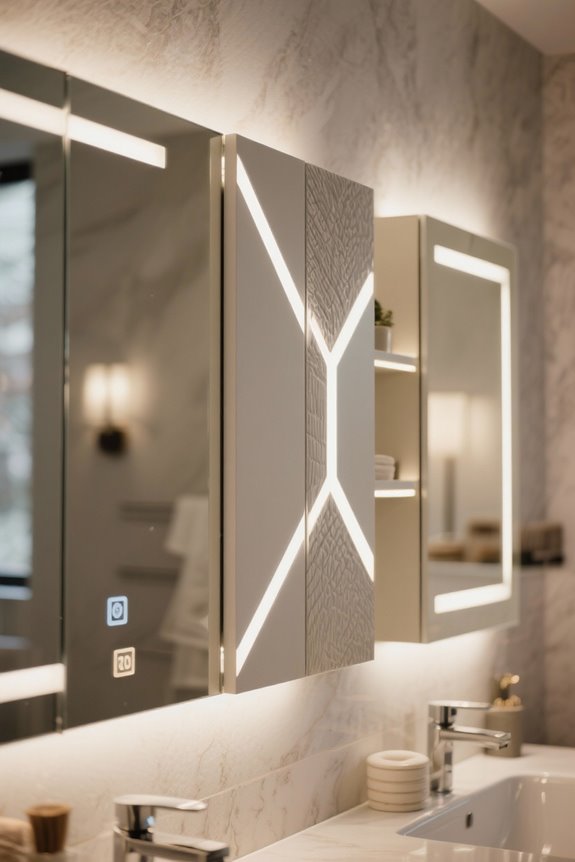 choosing bathroom mirror cabinet