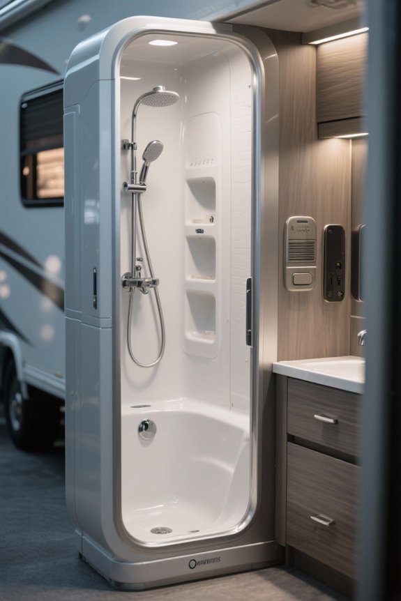 choosing rv bathtub shower