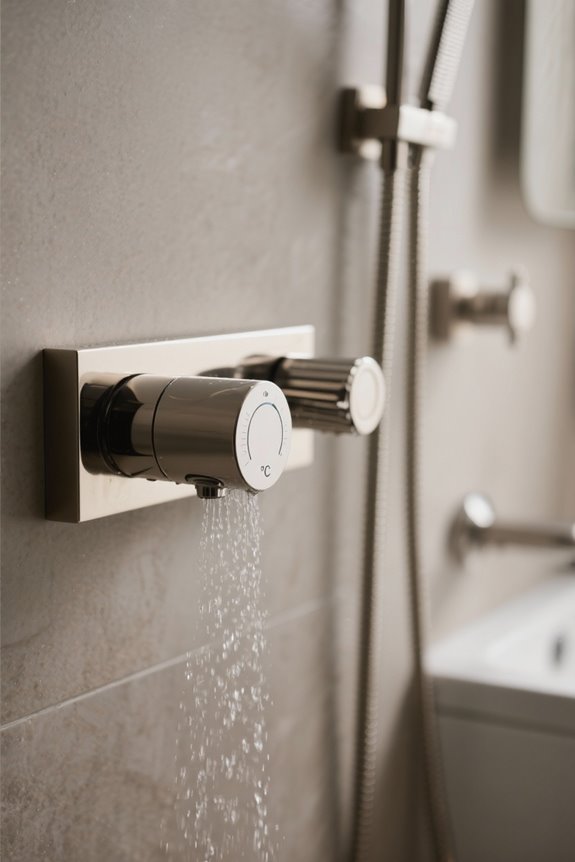 choosing shower temperature controls