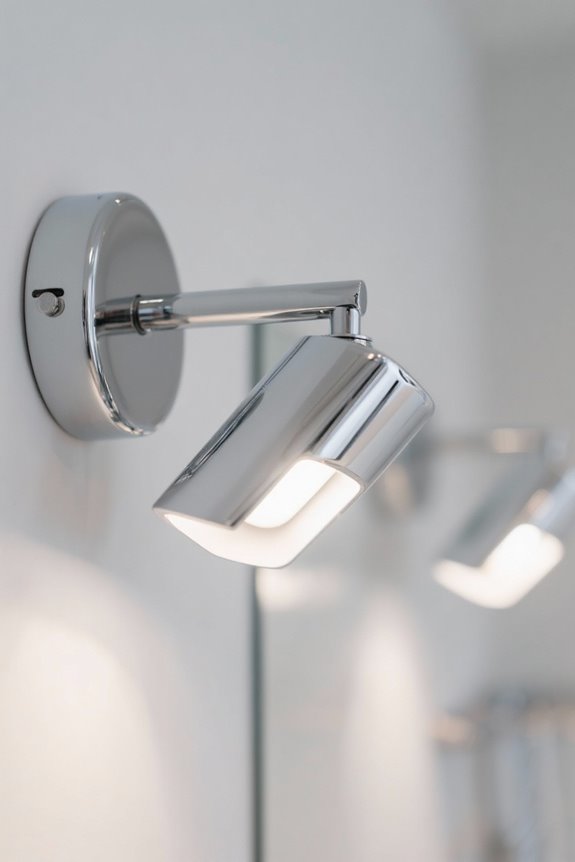 chrome bathroom light considerations