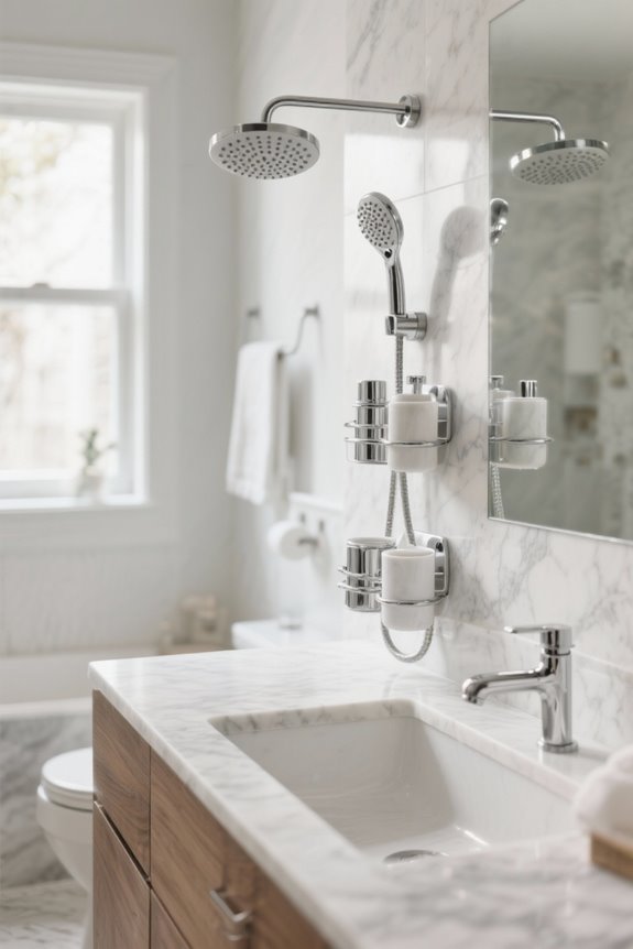 clutter free shower organization solutions