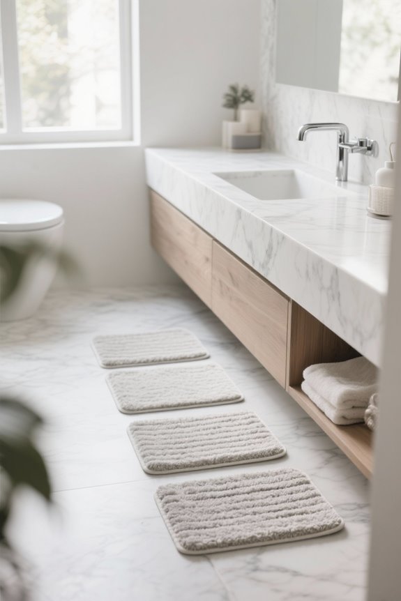 cozy and dry bath mats