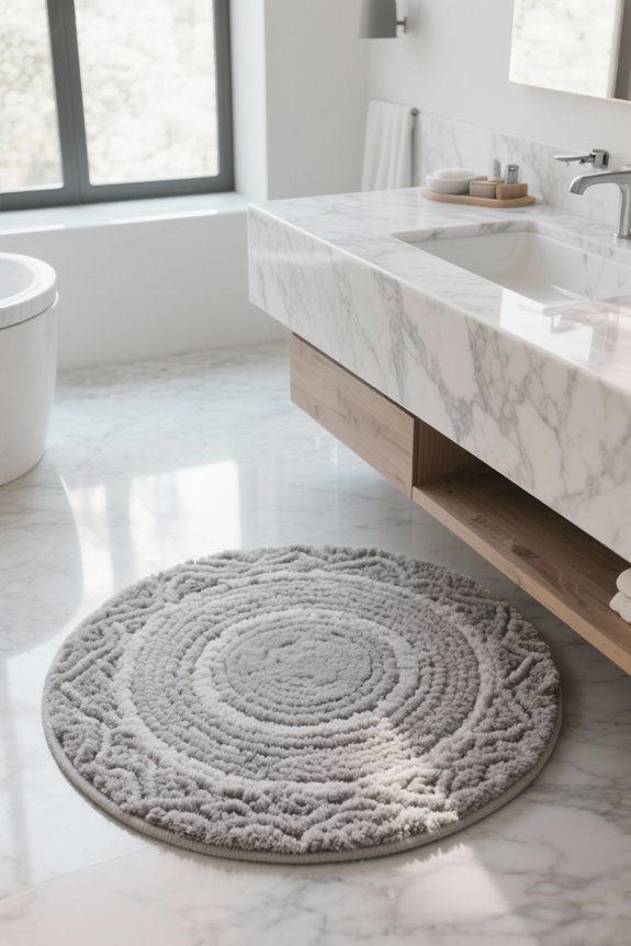 cozy round bath rugs