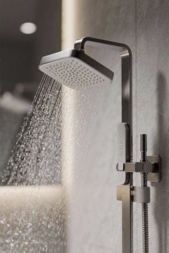 custom shower head height