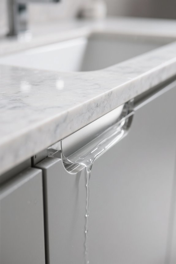 distinctive raised drip edges