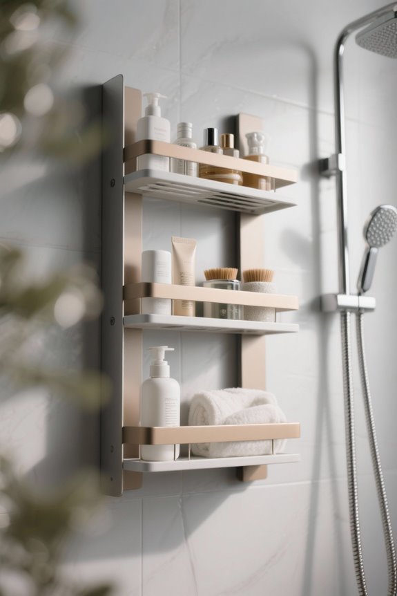 durable functional shower shelf