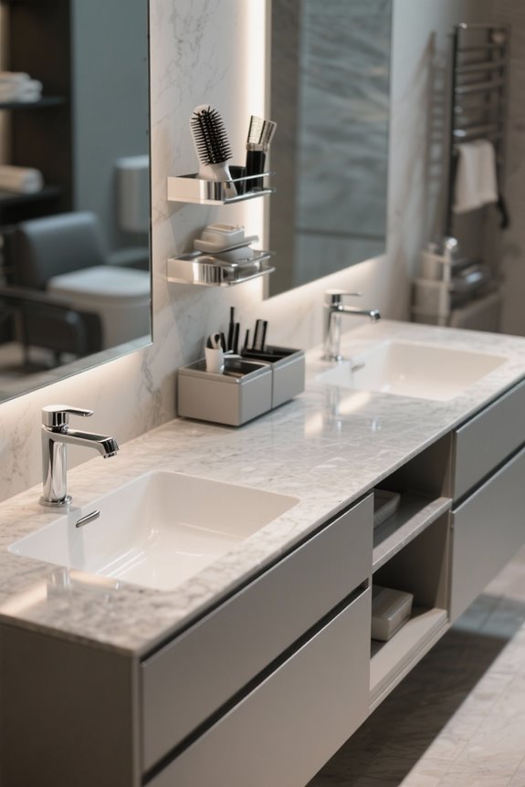 efficient salon styling layout