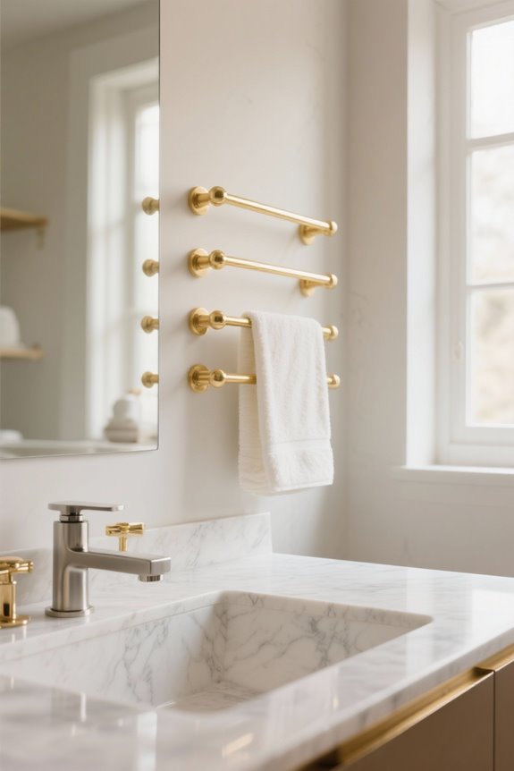 elegant and functional towel bars