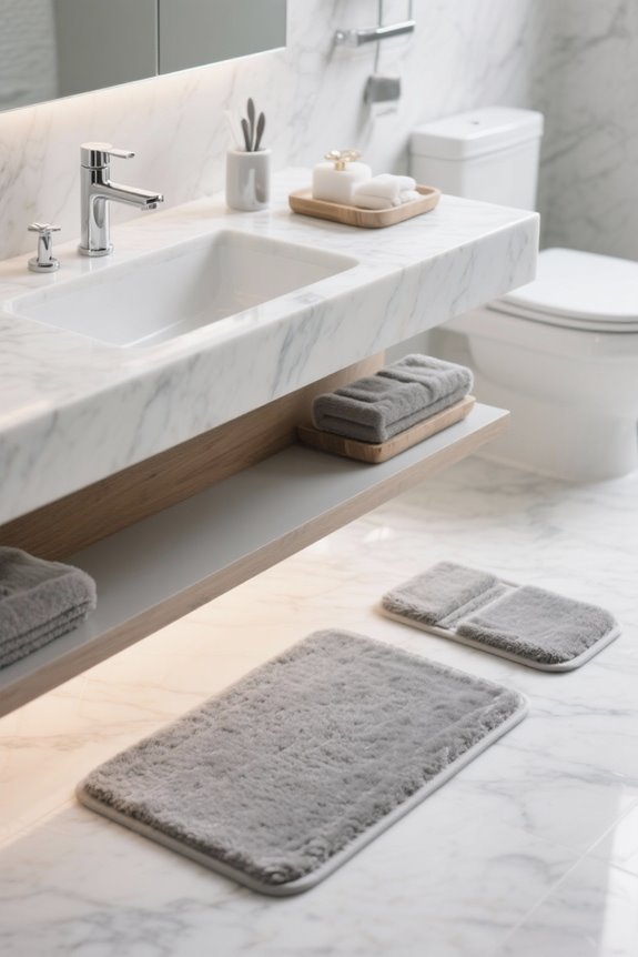 elegant bathroom mat sets