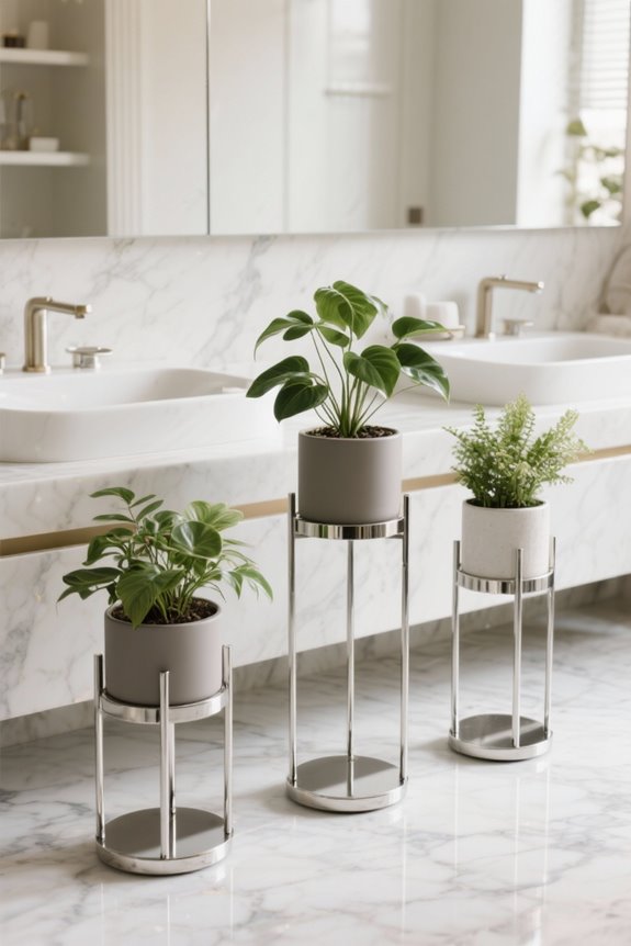 elevate your bathroom greenery