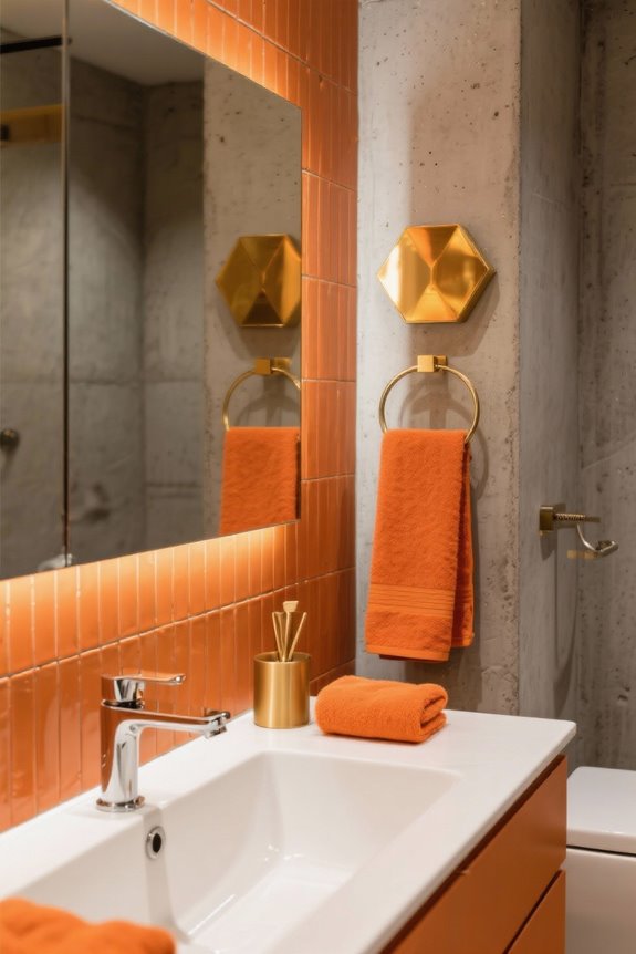 energizing warm color accents