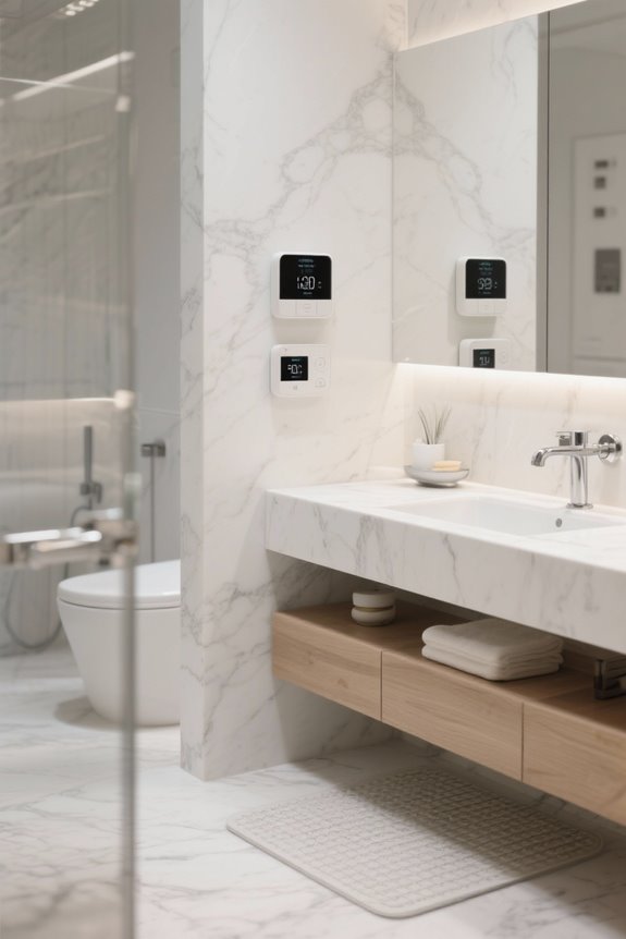 energy efficient heated thermostats