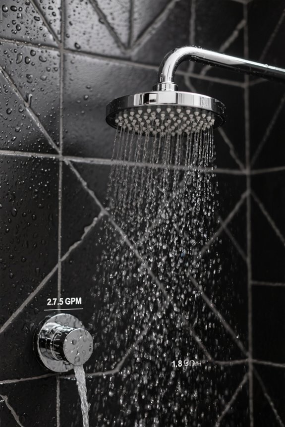 flow rate influences shower experience