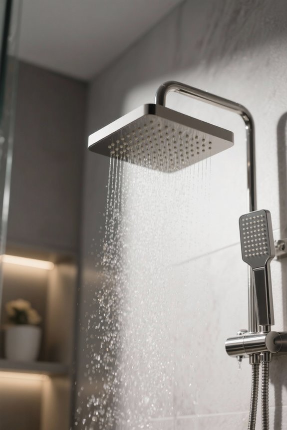 ideal shower head height