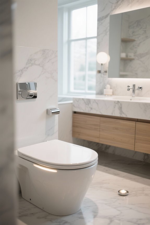 illuminated toilet seat options