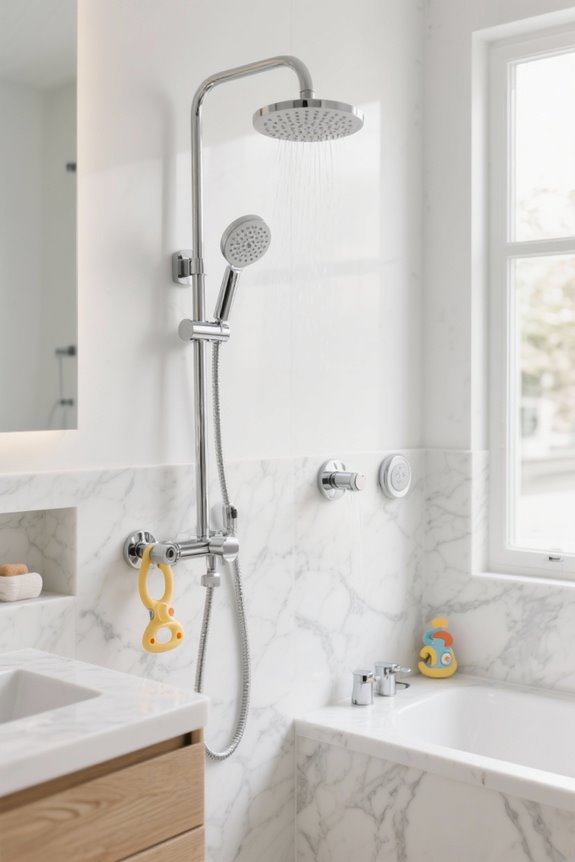 kid friendly shower design