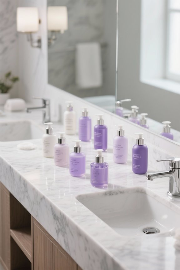 lavender hand soaps selection