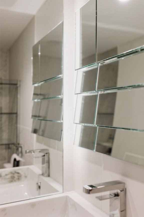 layered mirrors enhance space perception