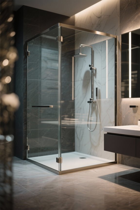 light boosting glass bathrooms