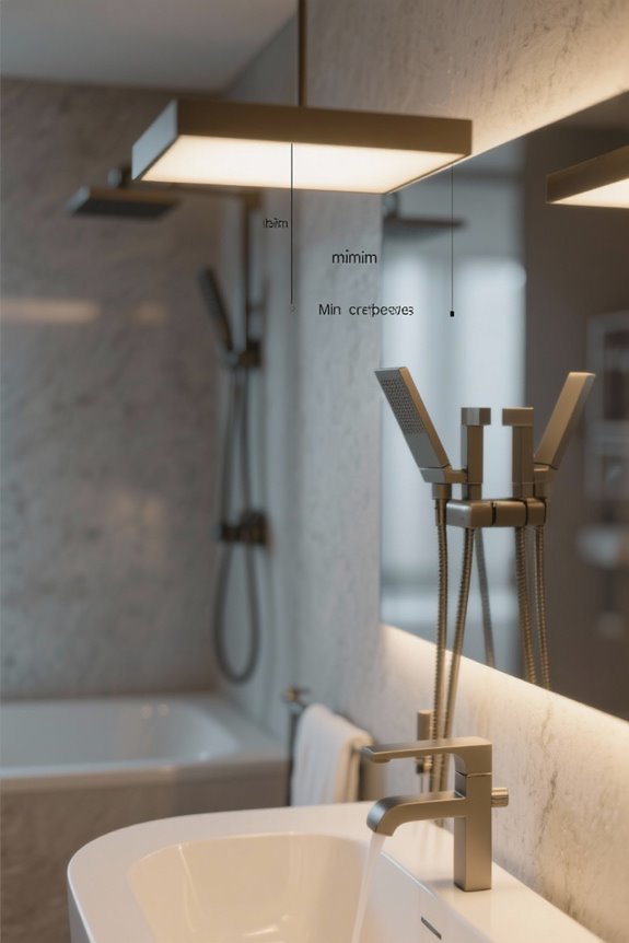 light fixture clearance guidelines