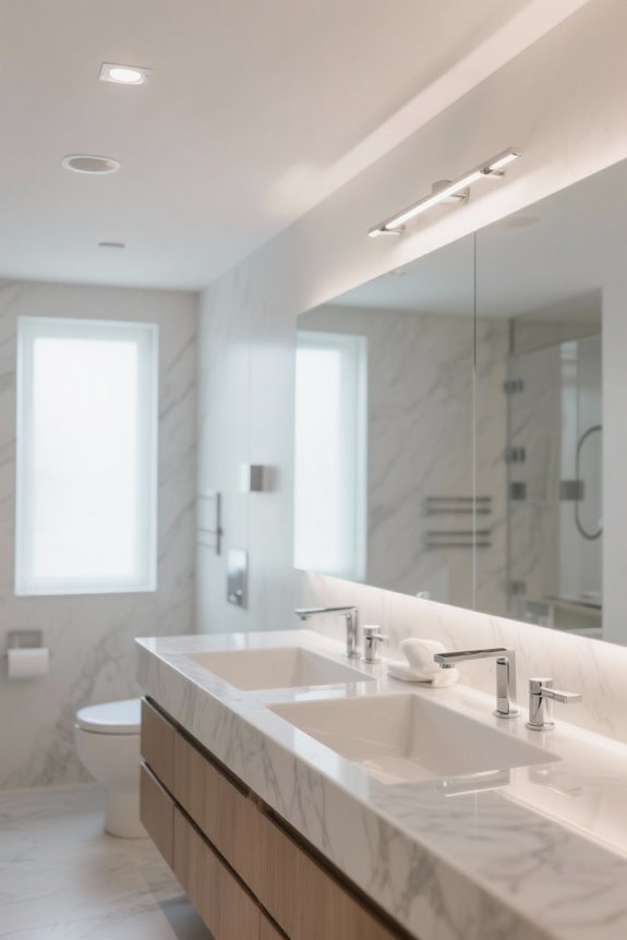 low ceiling bathroom lighting solutions
