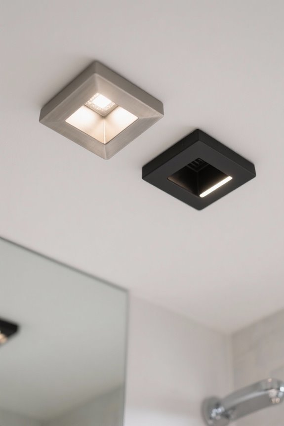 low ceiling bathroom lighting solutions