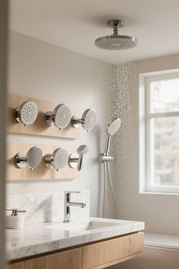 luxurious ceiling mounted shower heads
