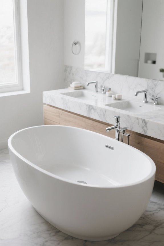 luxurious oval bathtubs selection
