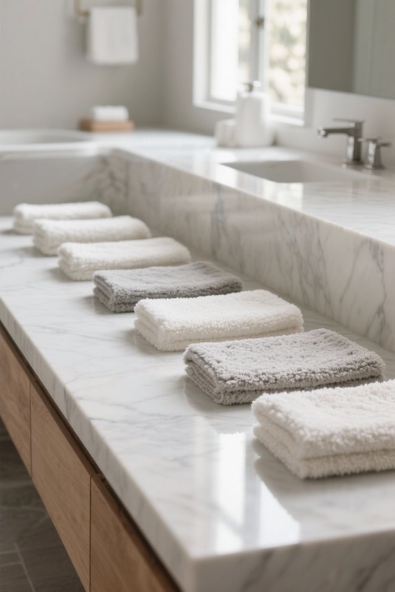 luxuriously soft bath mats