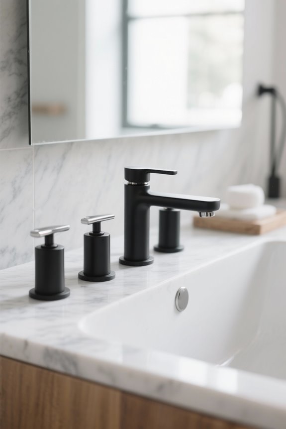 matte black faucet selection