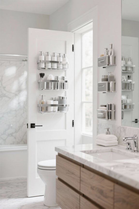 maximize bathroom storage space