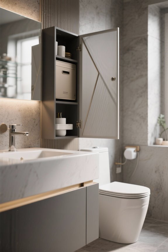 maximize bathroom storage space