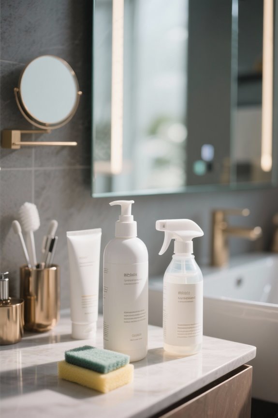 mirror cleaning material considerations