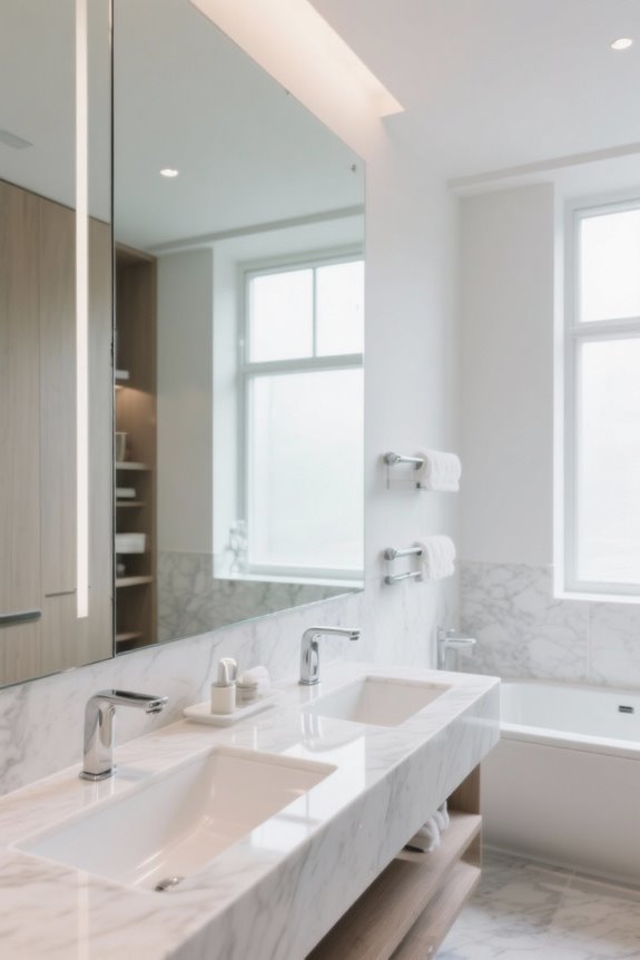 mirror placement influences height perception