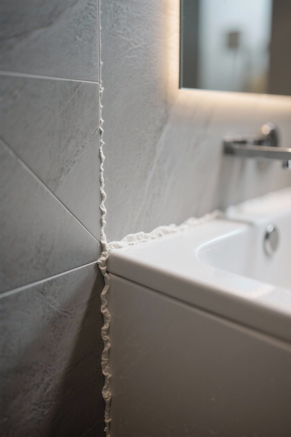 prepare surfaces for caulking