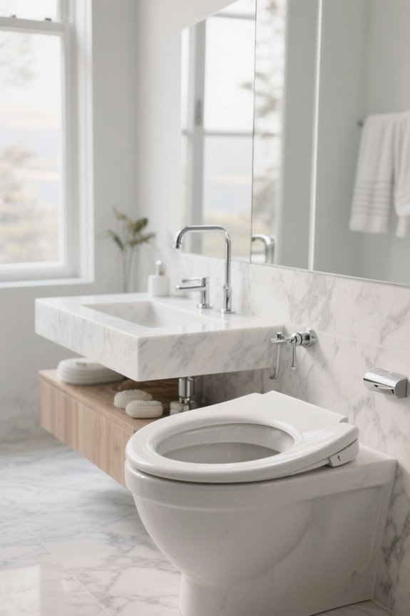 quiet and durable toilet seats