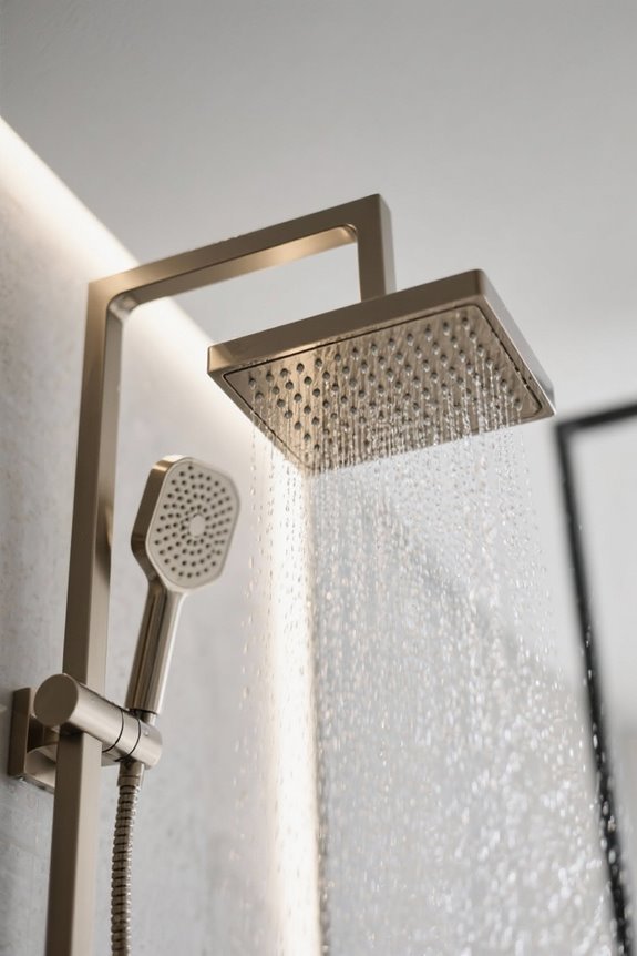 rain shower head considerations